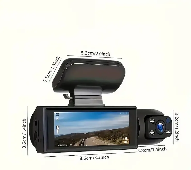 Dash Camera Front And Inside 1080P HD Night Vision