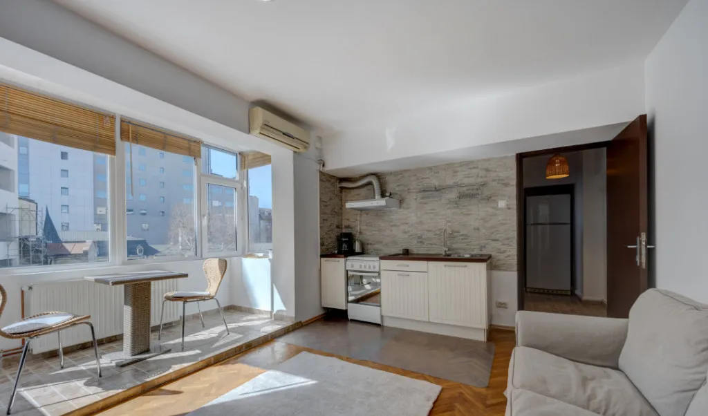 Garsoniera plina de lumina Stirbei Voda Sala Palatul