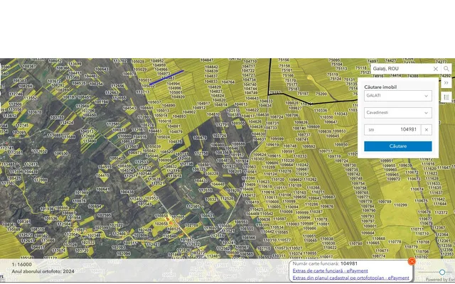 Terenuri extravilane Cavadinesti Fartanesti jud Galati