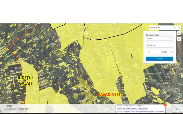 Terenuri extravilane Cavadinesti Fartanesti jud Galati