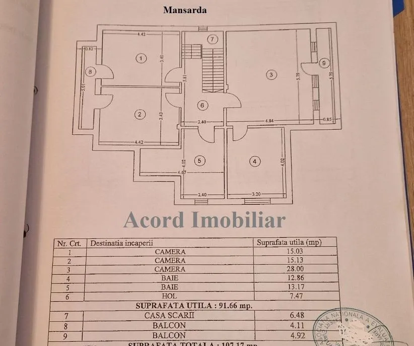 Apartament 3 camere decomandat zona centrala