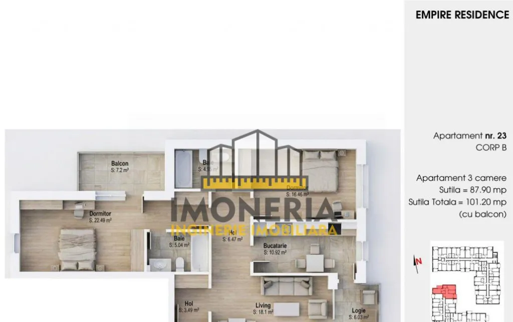 Empire Tornadei 2 - - 3 camere premium