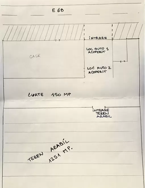 Spatiu cu teren la Paulis