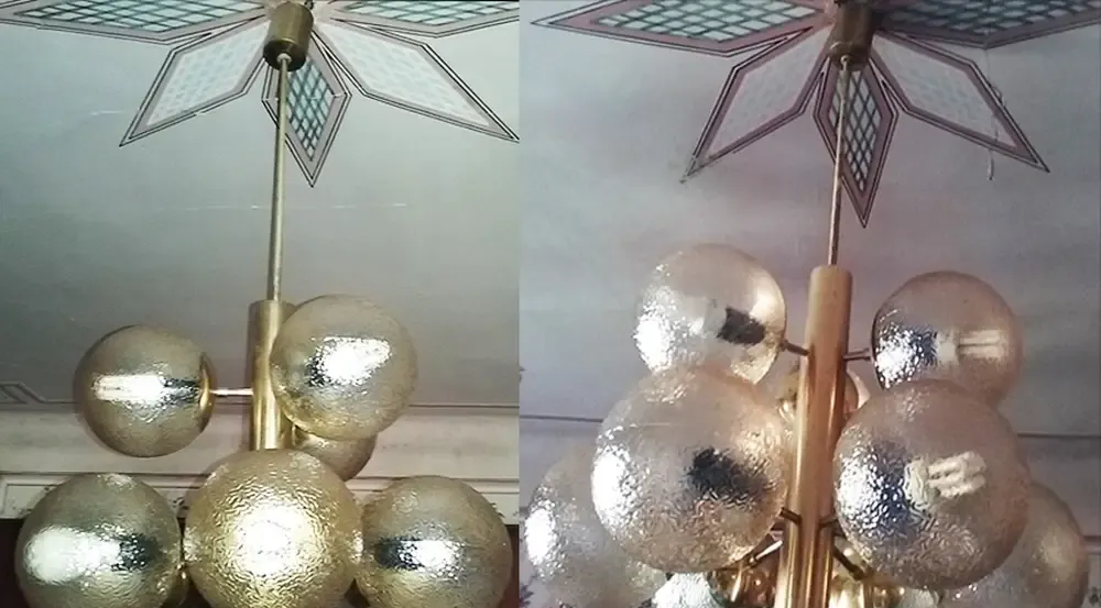 Lustra 9 becuri DDR anii 70