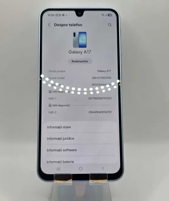 Samsung A17 Light Blue