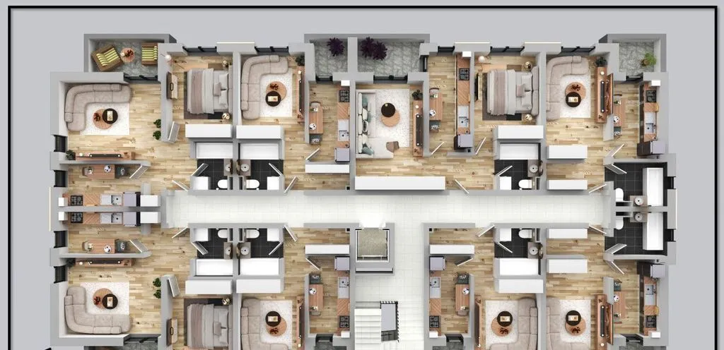 Garsoniera in zona Militari Residence finalizare aprilie