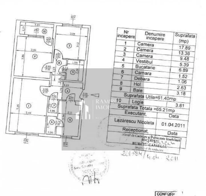3 camere decomandat - Titan 1 decembrie 1918