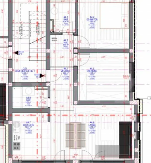 Apartament de vanzare cu 3 camere 71 mp zona Torontalului