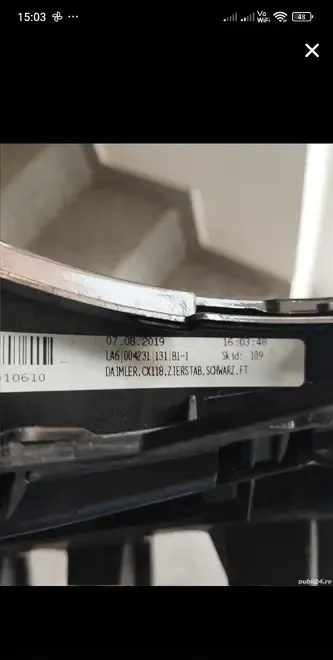 Grila radiator Mercedes CLA C118 2019-