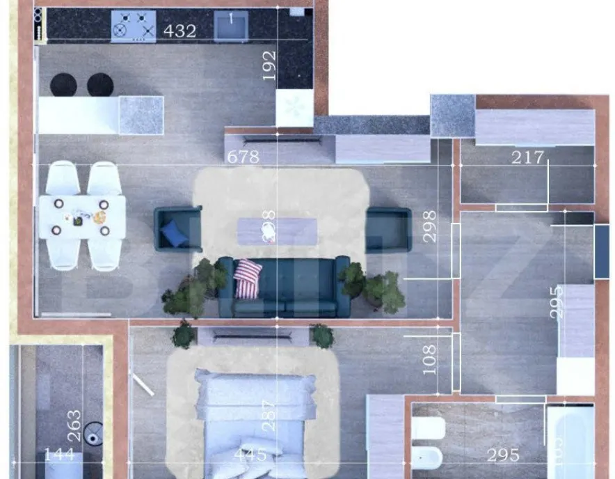 Apartament 2 camere ansamblu nou 59 mp Copou