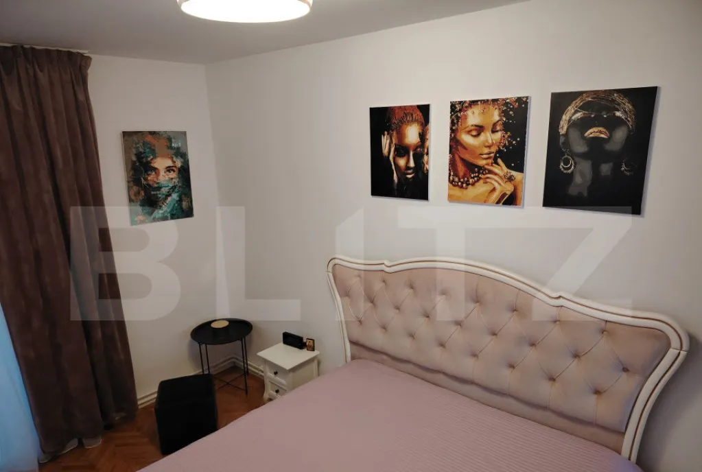 Apartament 2 camere cu curte complet renovat mobilat -