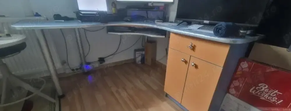 Birou L pe colt cu sertare 160x160x60x76