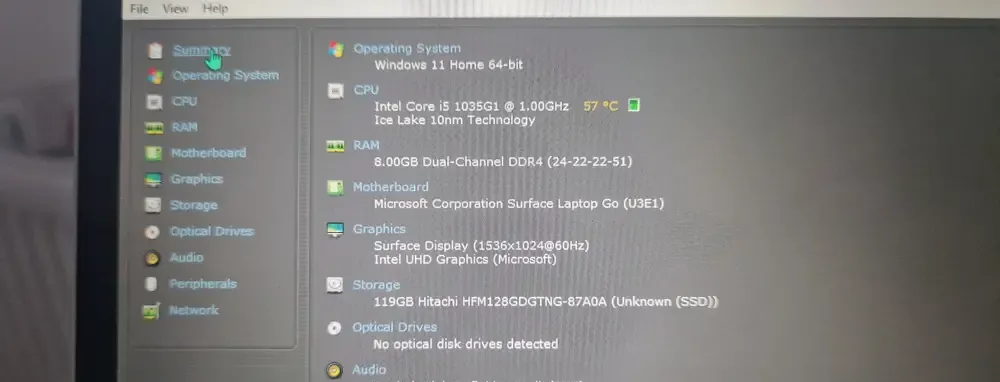 Microsoft Surface Laptop Go - in garantie