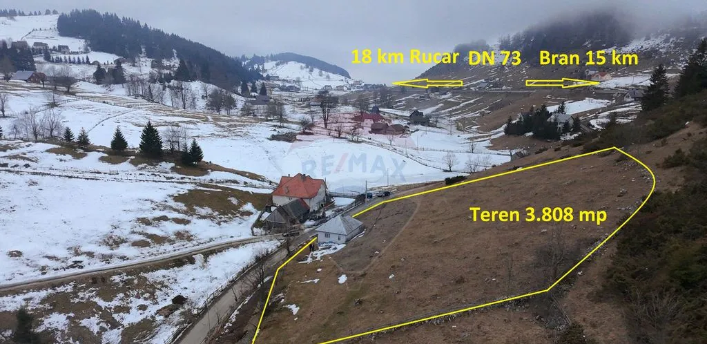 Teren 3808mp Casa Fundata Brasov Cheile Gradistei