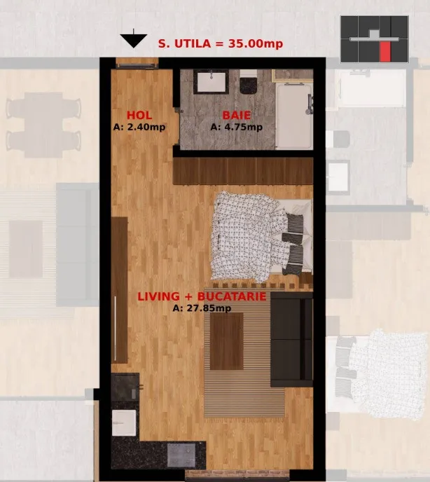 Apartamente 2 camere si Garsoniere Pret Promotional