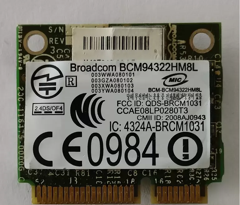 Placa de retea WiFi BT BCM94322HM8L pentru laptop