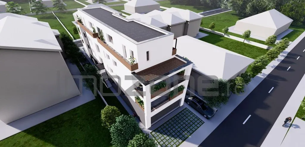 3 camere curte 67 mp si 2 parcari proprii 75 mp finisa