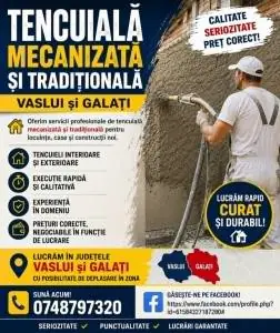 Tencuiala mecanizata si traditionala – nisip + Multibat sau nisip si ciment