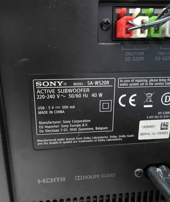 Soundbar Sony HT-S20R
