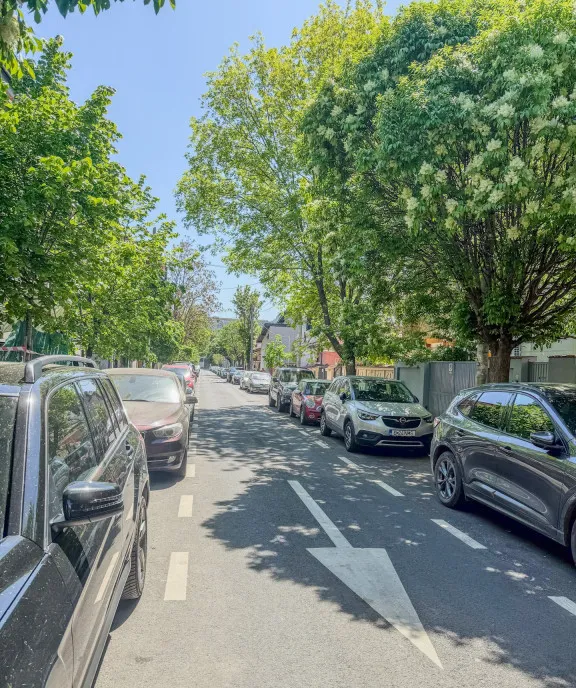 Vanzare teren Breaza vedere panoramica asfalt