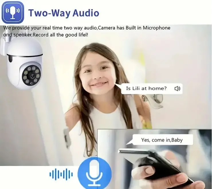 Camera Supraveghere Wifi Teruhal TC55 Exterior Interior