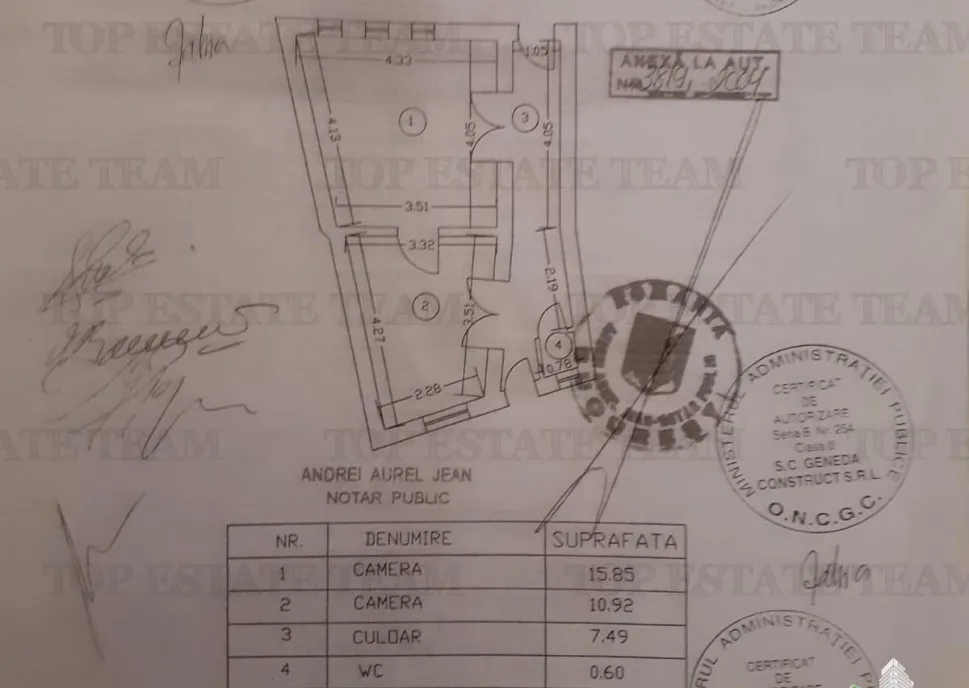 Apartament cu 2 incaperi de Cismigiu