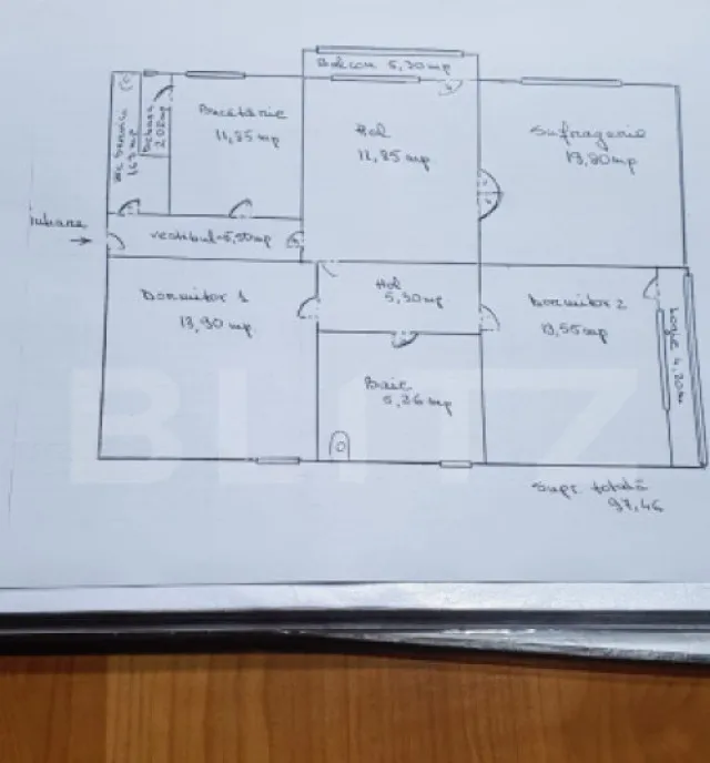 Apartament spatios cu 3 camere situat central in Timisoa