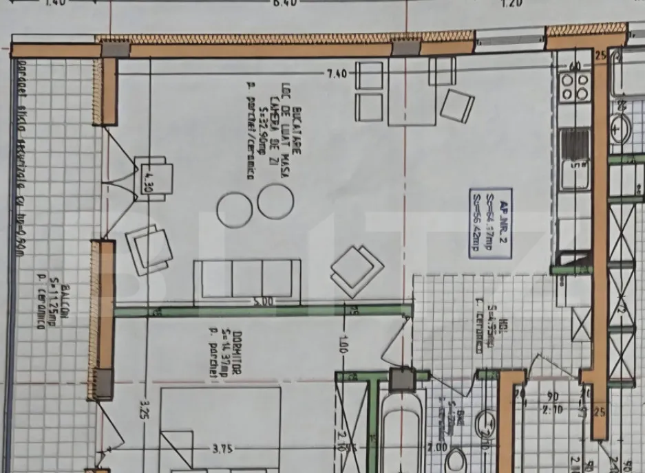Apartament de vanzare Bloc nou - 3 camere 71 57 mp util