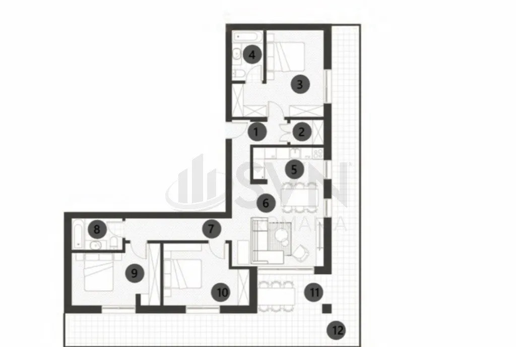 Apartament 4 camere Parcul Verdi Floreasca