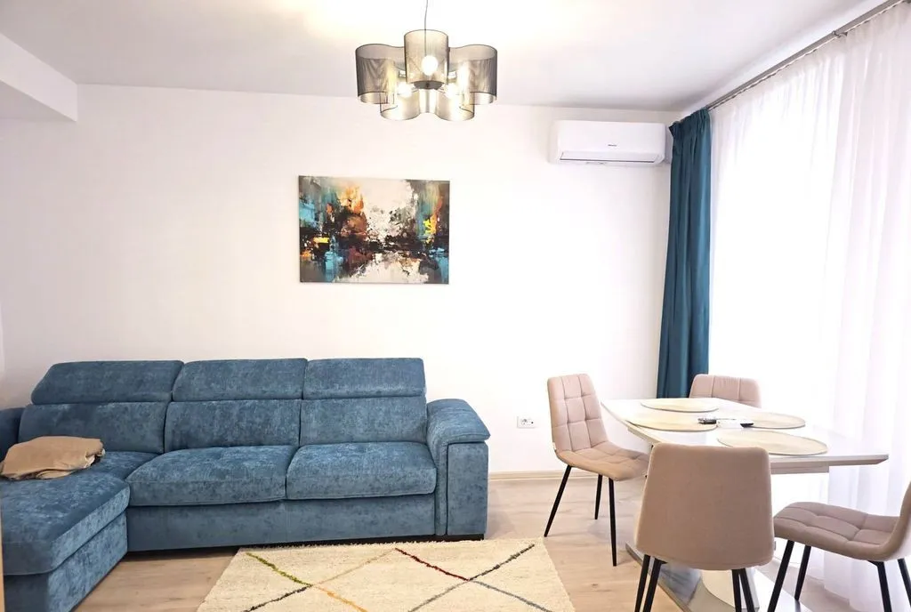 Apartament cu 2 camere mobilat si utilat bloc nou Prim