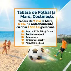 Ofertă Tabără de Fotbal la Mare – Costinești
