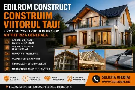Firma Constructii Brasov - Constructii Case la Cheie, Case la Rosu, Renovari si Antrepriza Generala