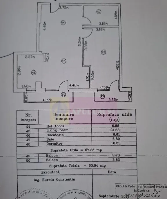 Apartament 2 Camere Timisoara Valea Larga Bloc nou