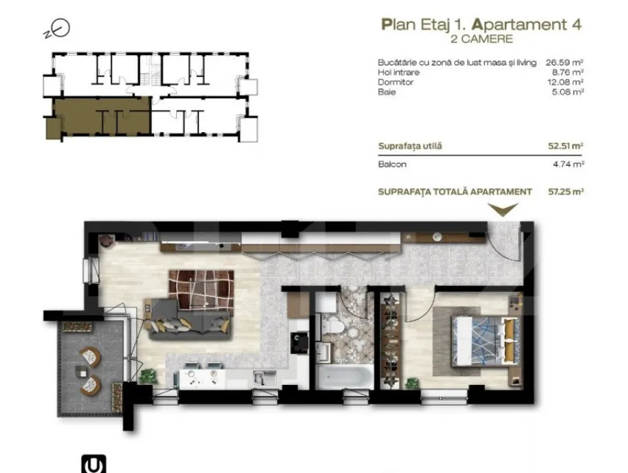 Apartamente Noi Finisate si Semifinisate in Uniri