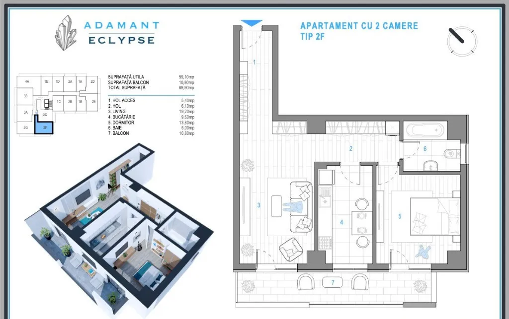 Adamant eclypse 2 camere 69 9mp voucher 3000euro mobila cug Iasi