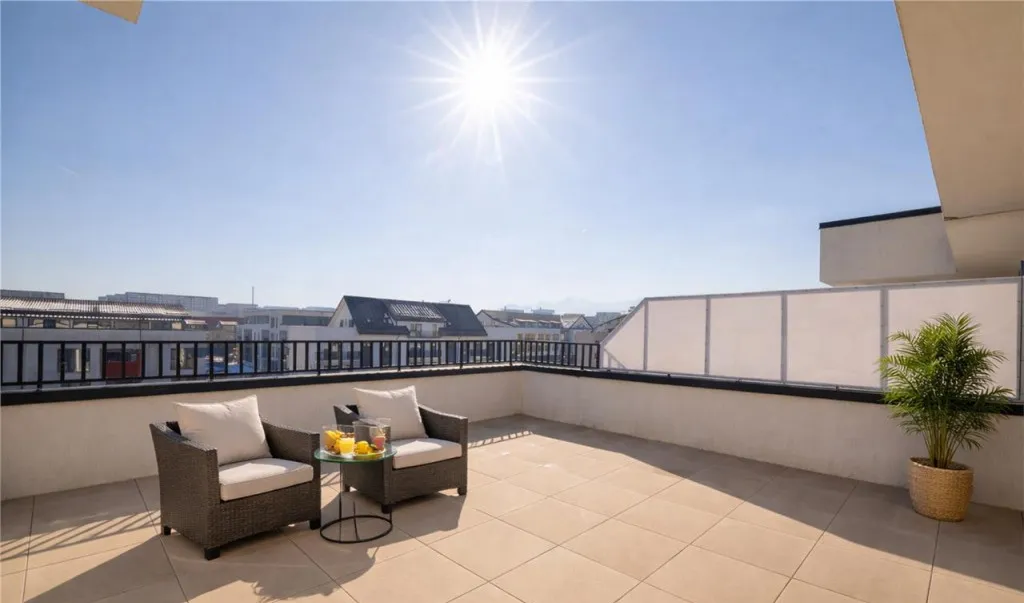 Apartament 2 camere tip penthouse mobilat utilat 2 terase 10