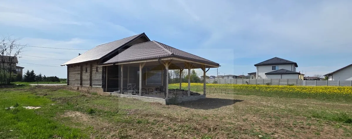 Mihailesti cabana de vanzare lemn masiv 400 mp teren potential investitie