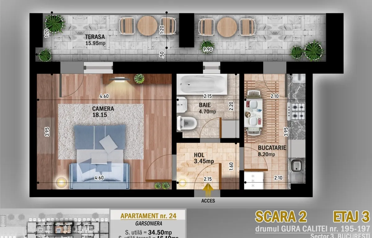 Gura Calitei 195 Theodor Pallady Titan sector 3 Bucuresti