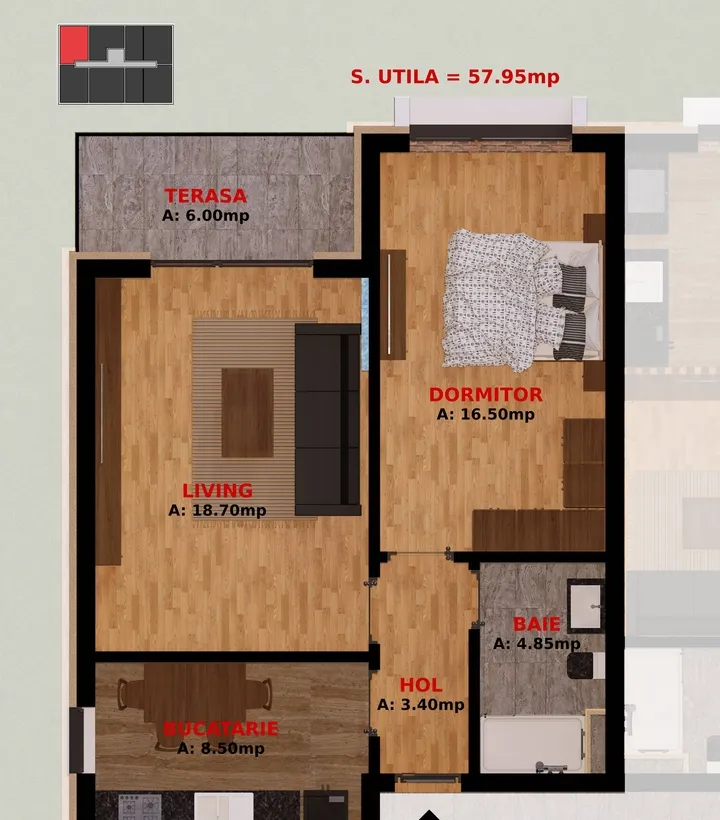Dobroesti Fundeni apartament 2 camere