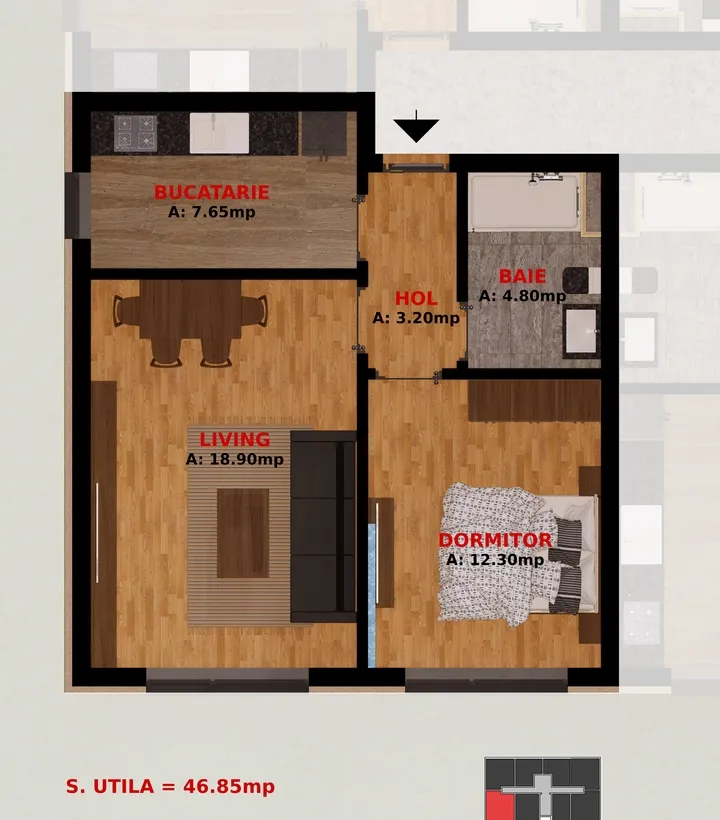 Dobroesti Fundeni apartament 2 camere
