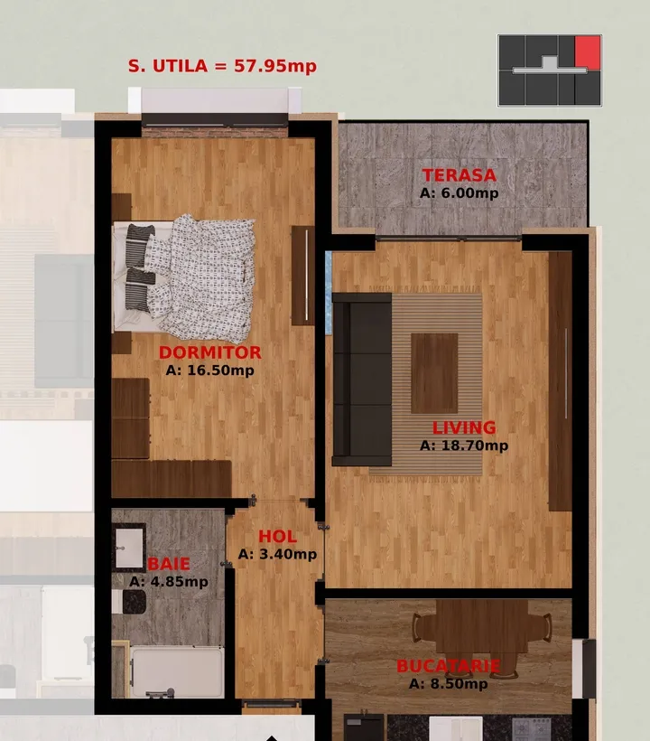 Dobroesti Fundeni apartament 2 camere