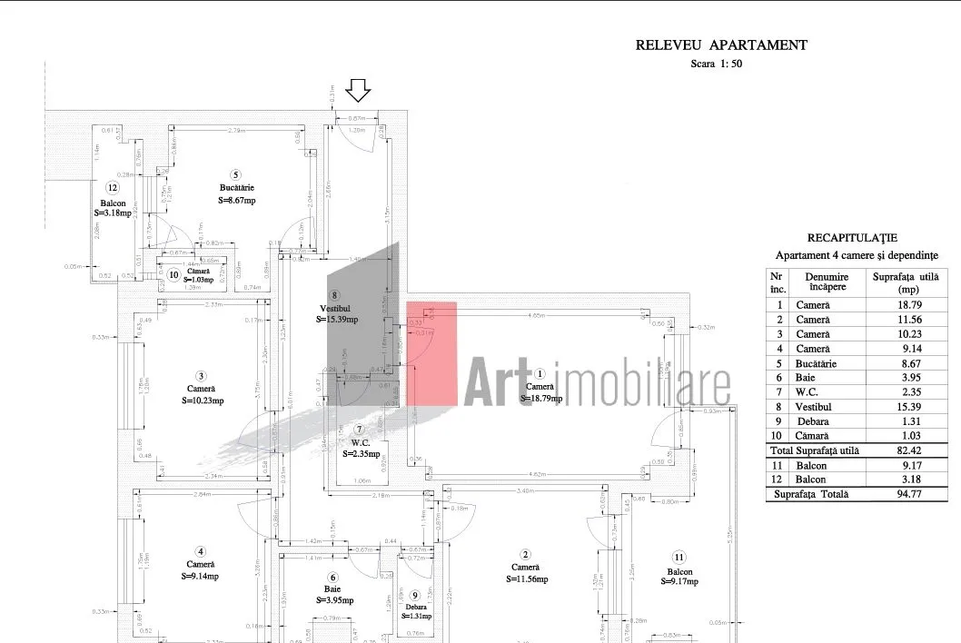 Apartament 4 camere lacul tei parcul circului