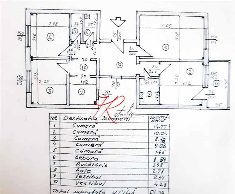 Tei Vanzare apartament 4 camere complet renovat si mobilat