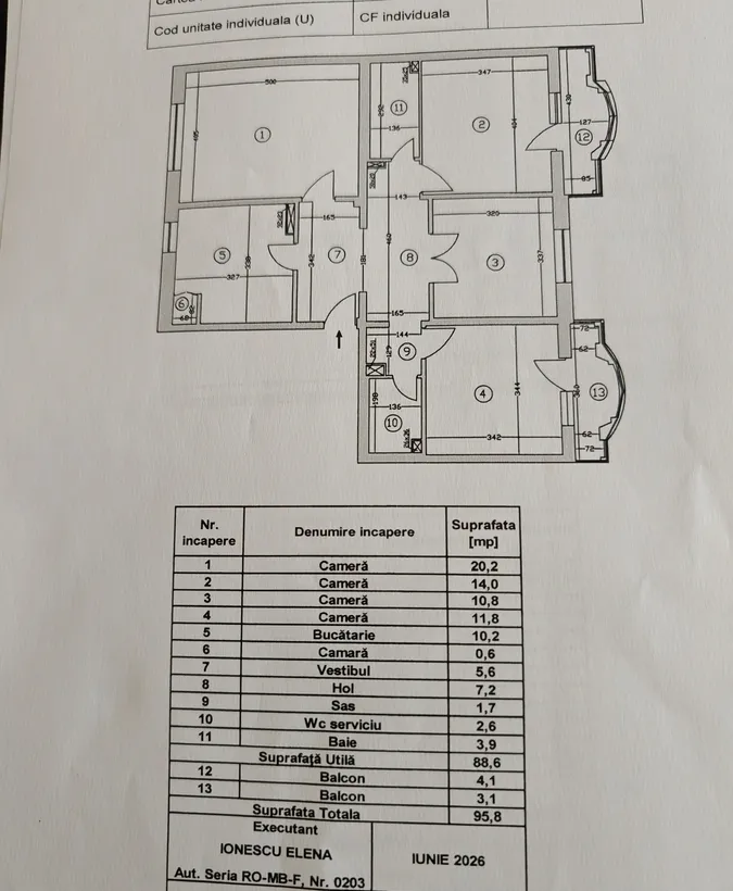 Nerva Traian vanzare ap 4 camere