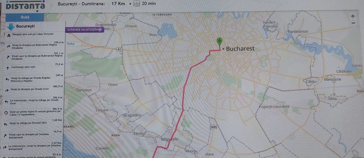 Dumitrana oras Magurele judetul Ilfov