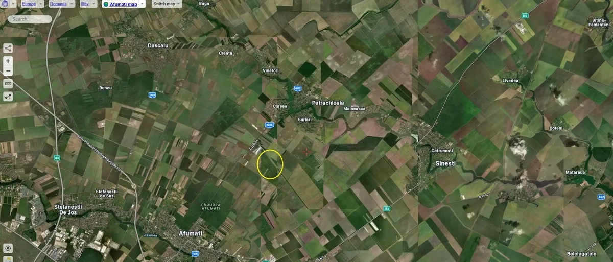 Afumati Ilfov in apropiere de Aqua Queen 30 700 mp teren extravilan