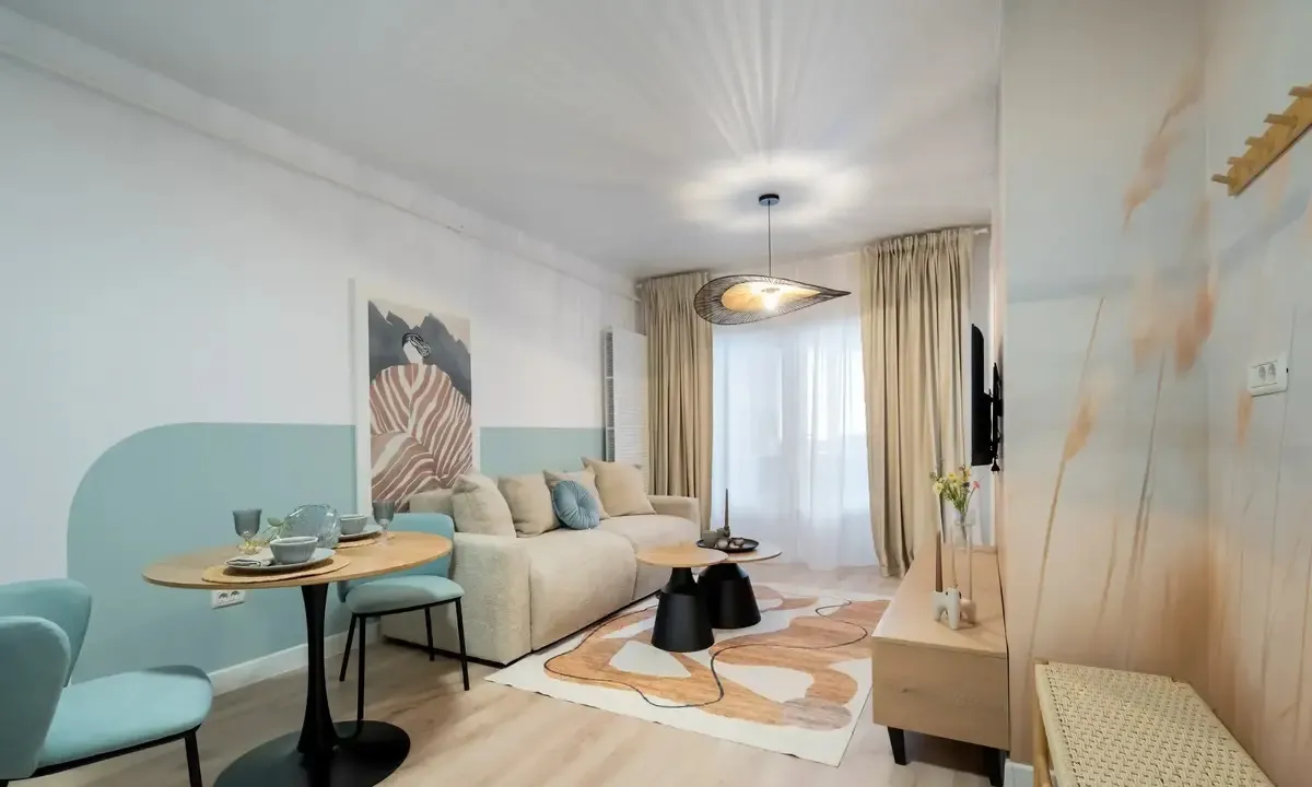 Militari Residence Apartament 2 Camere Tip Studio Design Luminos