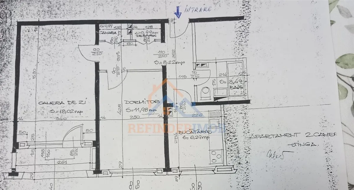 Dristor apartament de vanzare cu 2 camere zona