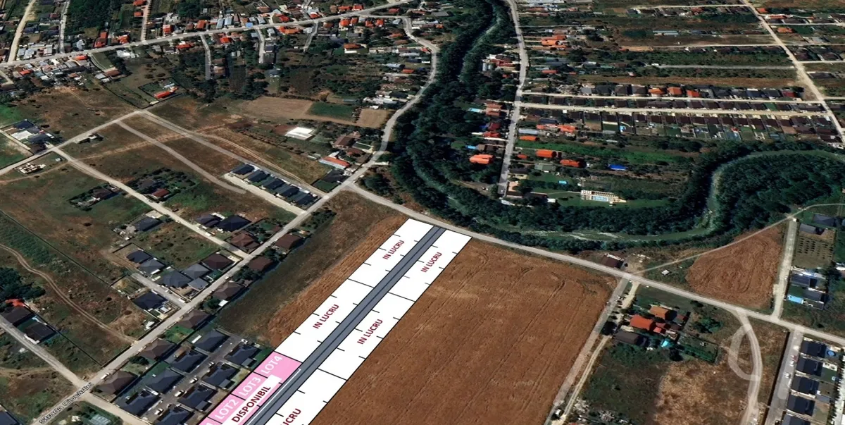 Domnesti teren 4 loturi autorizatie de construire stradal