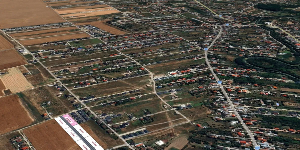 Domnesti teren 4 loturi autorizatie de construire stradal
